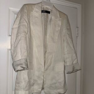 Zara Women's Cream Blazer